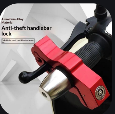 Helmet lock color variants - pink, green, grey, black